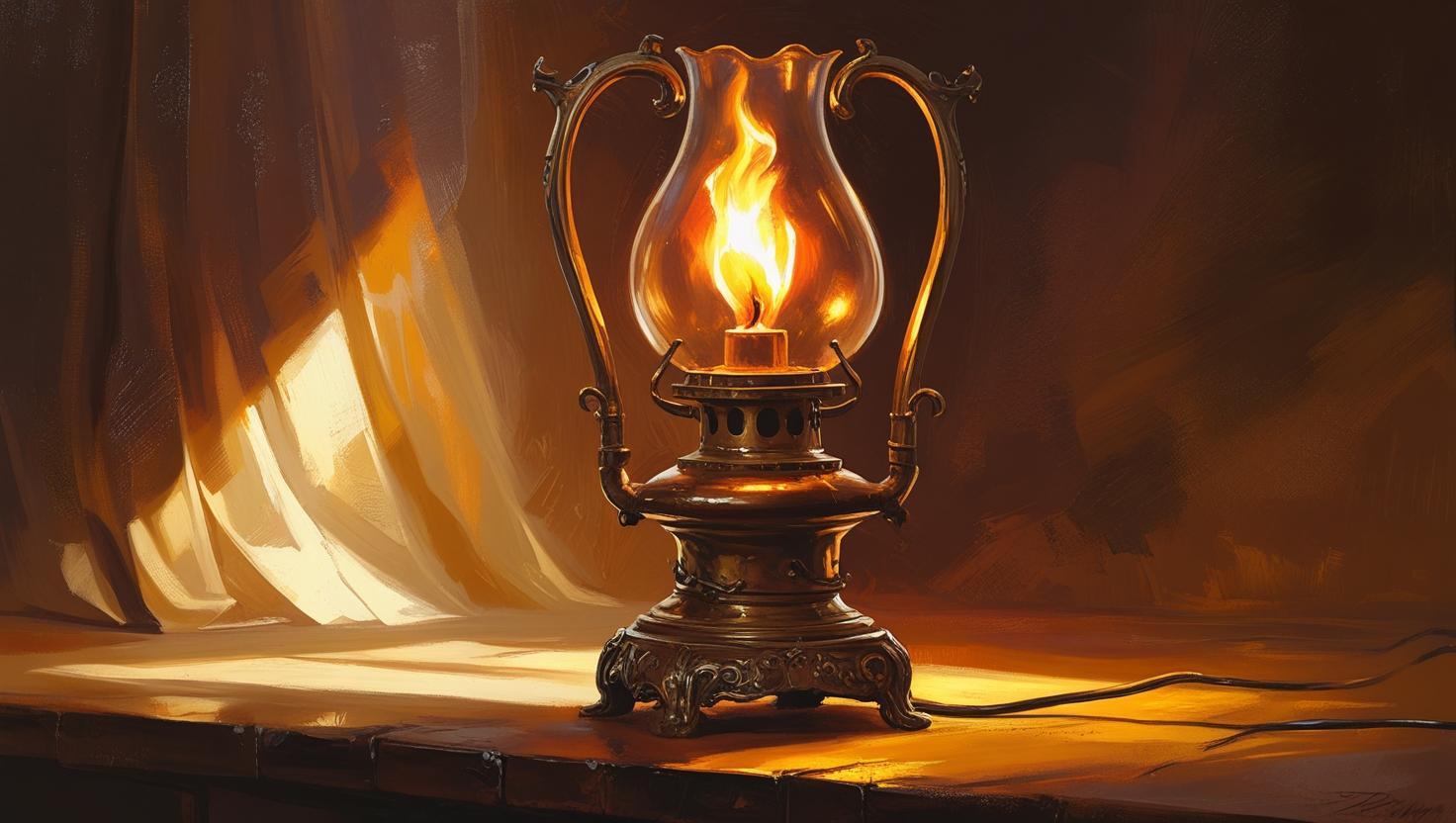 Oil Lamp Symbolizing the Divine Spark